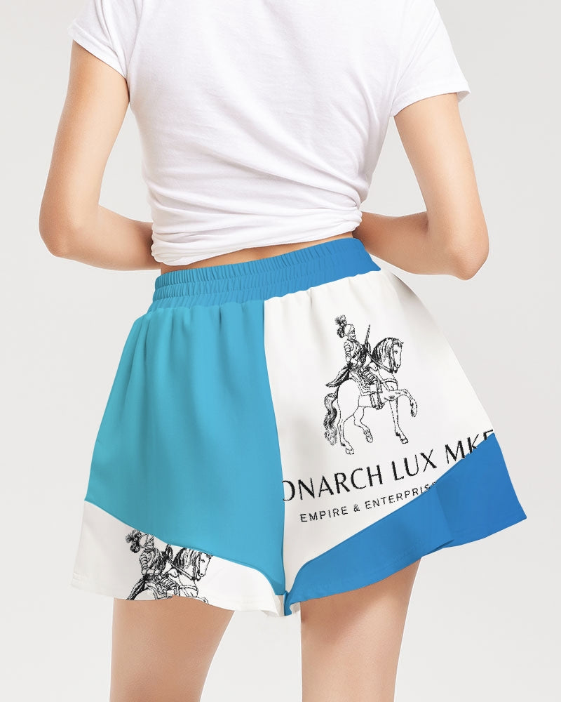 Monarch Luxury MKE - Imagine (Cortana) Women's All-Over Print Ruffle Shorts