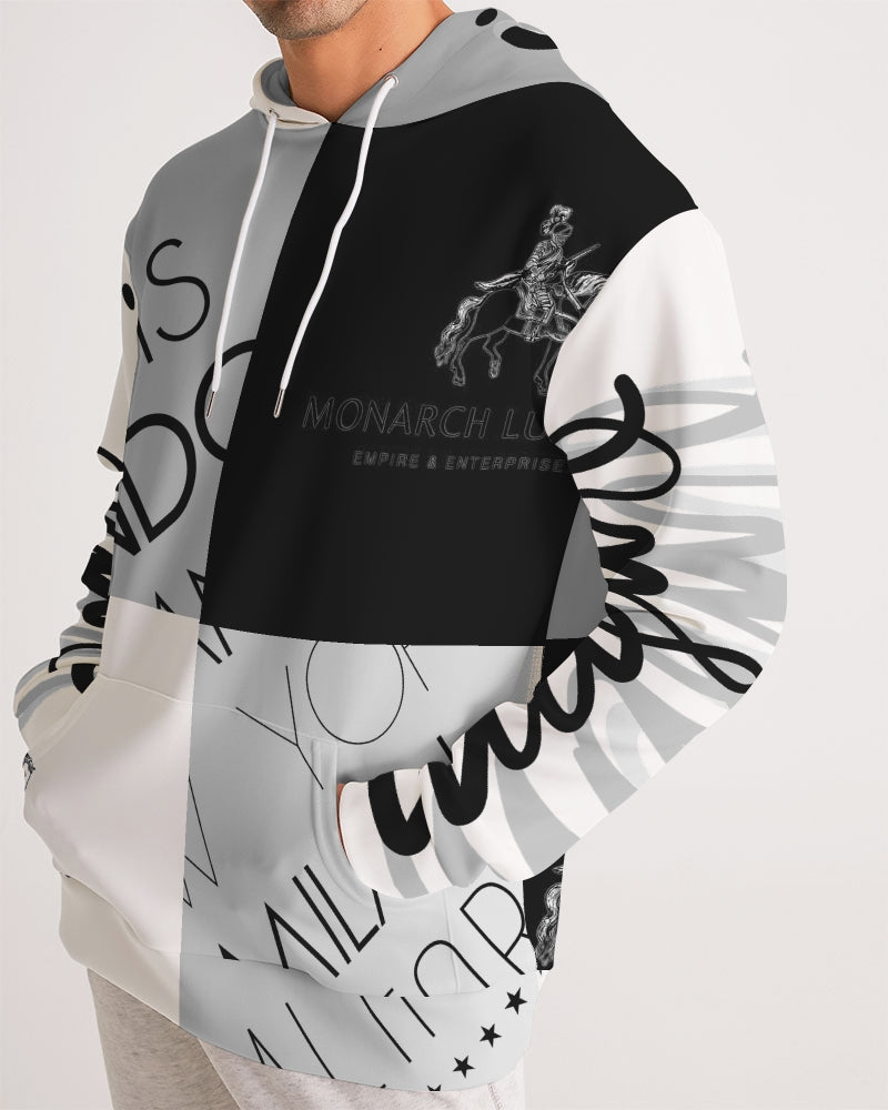 Monarch Luxury MKE - White Smoke Men's All-Over Print Hoodie