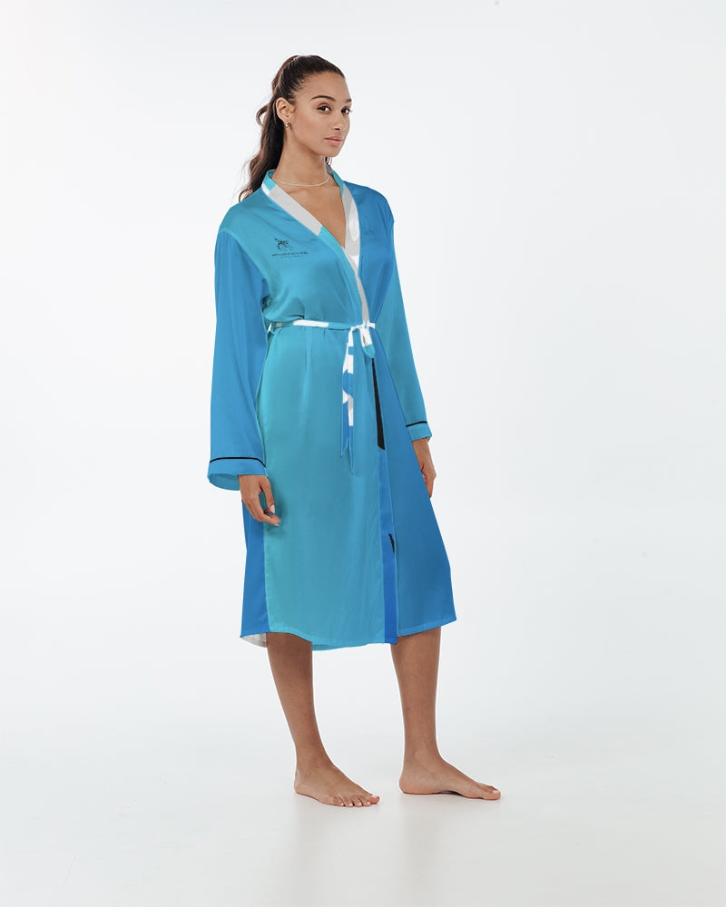 Cortana Blue Empress Women’s Satin Robe