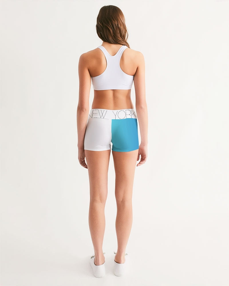 Monarch Luxury MKE - Imagine (Cortana) Women's All-Over Print Mid-Rise Yoga Shorts