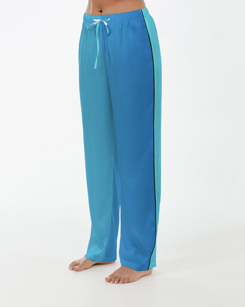 Cortana Blue Empress Women's Satin Pajama Pants