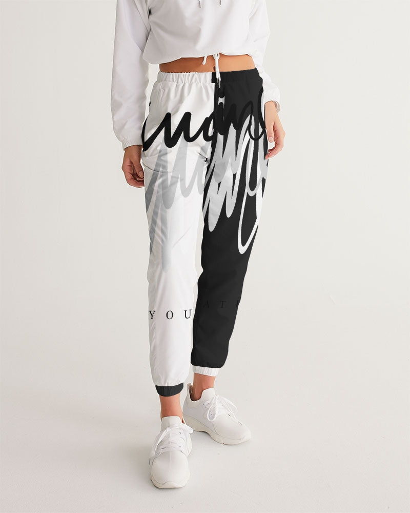 Monarch Luxury MKE - Eboni-Onyx Women's All-Over Print Track Pants