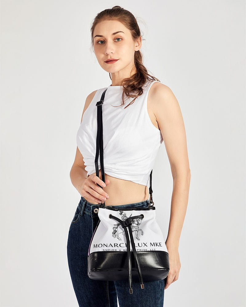 Monarch Luxury MKE - Millenial Orchid Mini Drawstring Bucket Bag