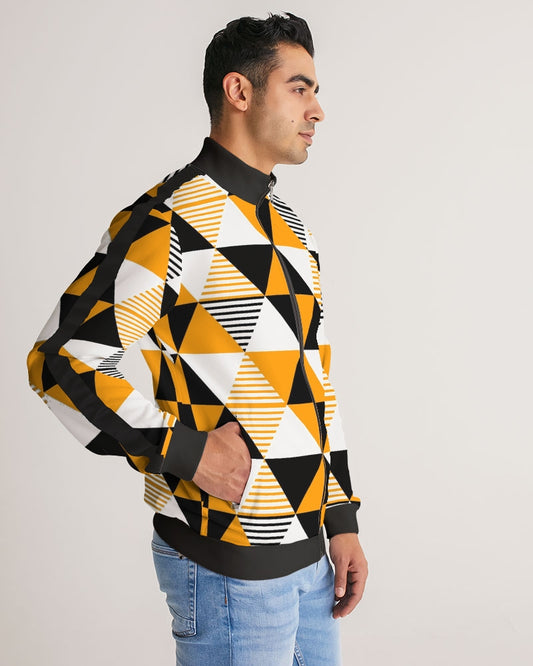 Monarch Luxury MKE - Highest Advisor Men's All-Over Print Stripe Sleeve Track Jacket