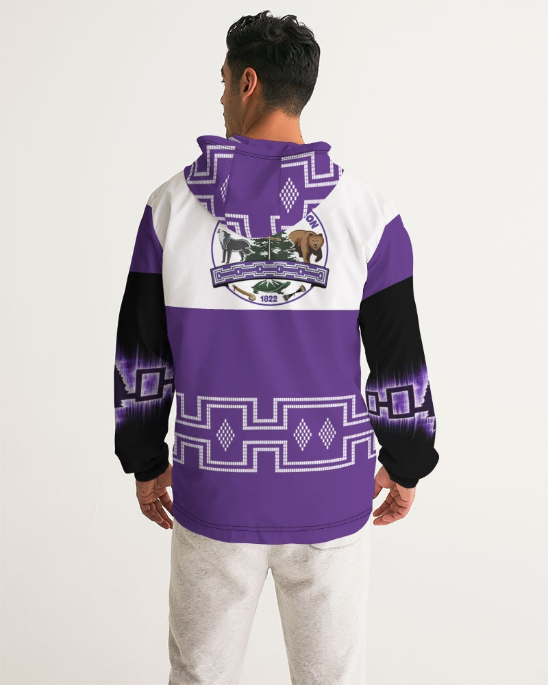 Monarch Luxury MKE - Oneida Nation Men's All-Over Print Windbreaker