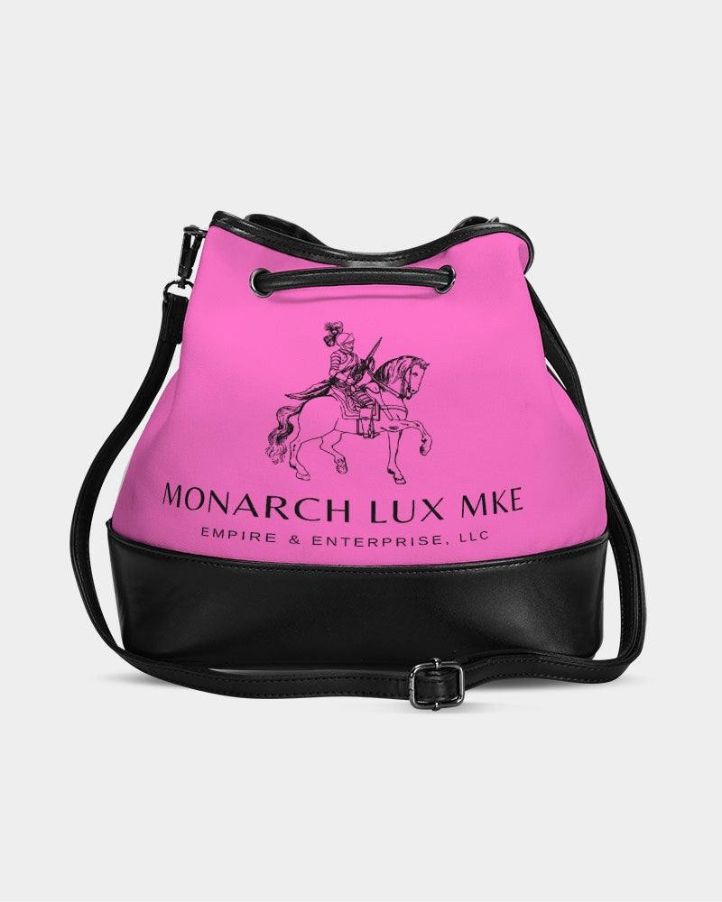 Empress Pink Mini Drawstring Bucket Bag