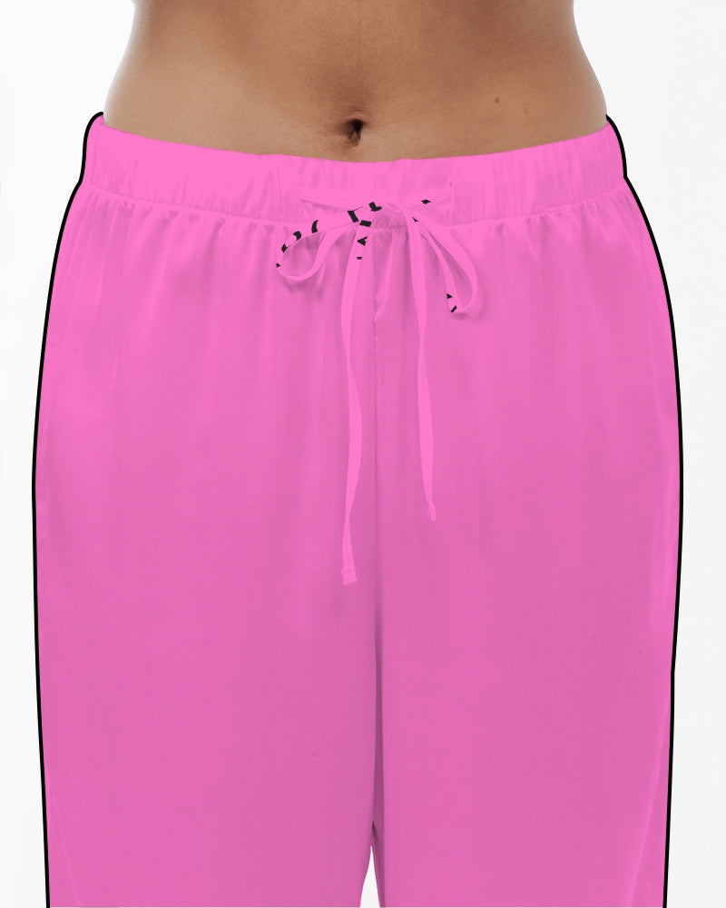 Empress Pink Women's Satin Pajama Pants