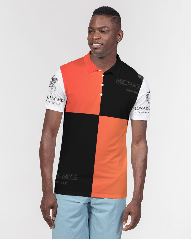 Monarch Luxury MKE - Imagine (Rubi) Men's All-Over Print Slim Fit Short Sleeve Polo