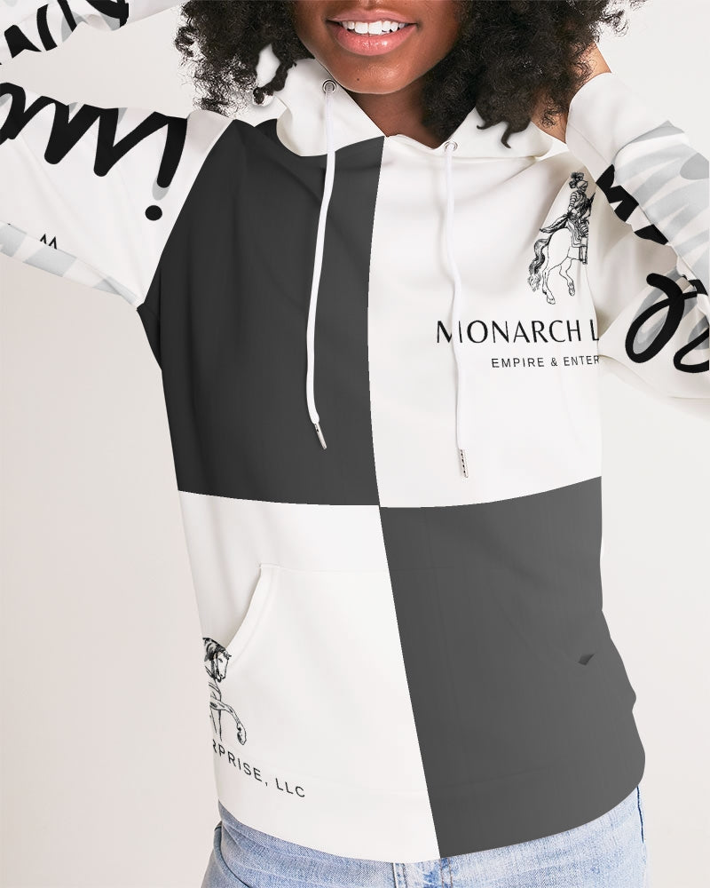 Monarch Luxury MKE - Eboni-Onyx Women's All-Over Print Hoodie