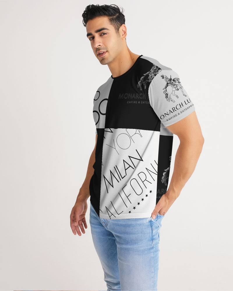 Monarch Luxury MKE - White Smoke Men's All-Over Print Tee