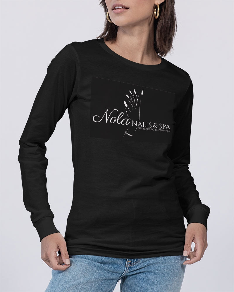 Nola Nails & Spa Unisex Jersey Long Sleeve Tee | Bella + Canvas