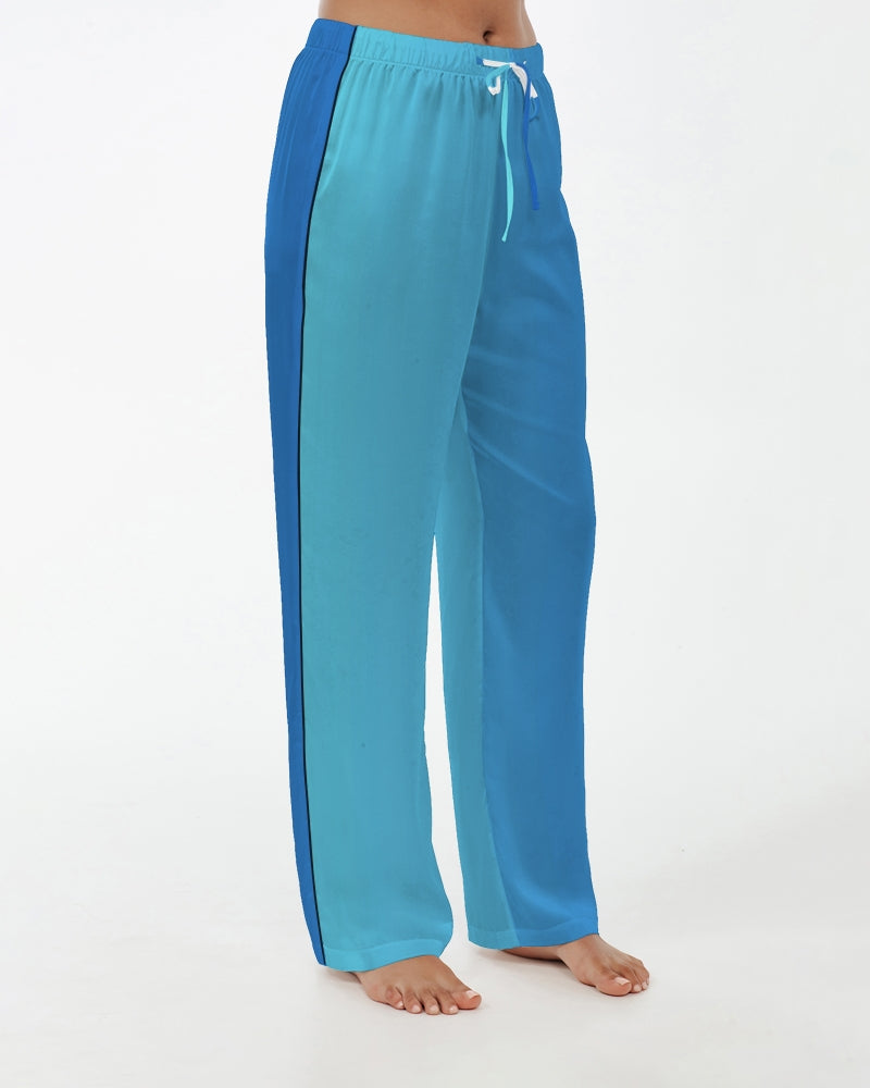 Cortana Blue Empress Women's Satin Pajama Pants