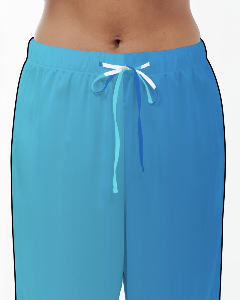 Cortana Blue Empress Women's Satin Pajama Pants