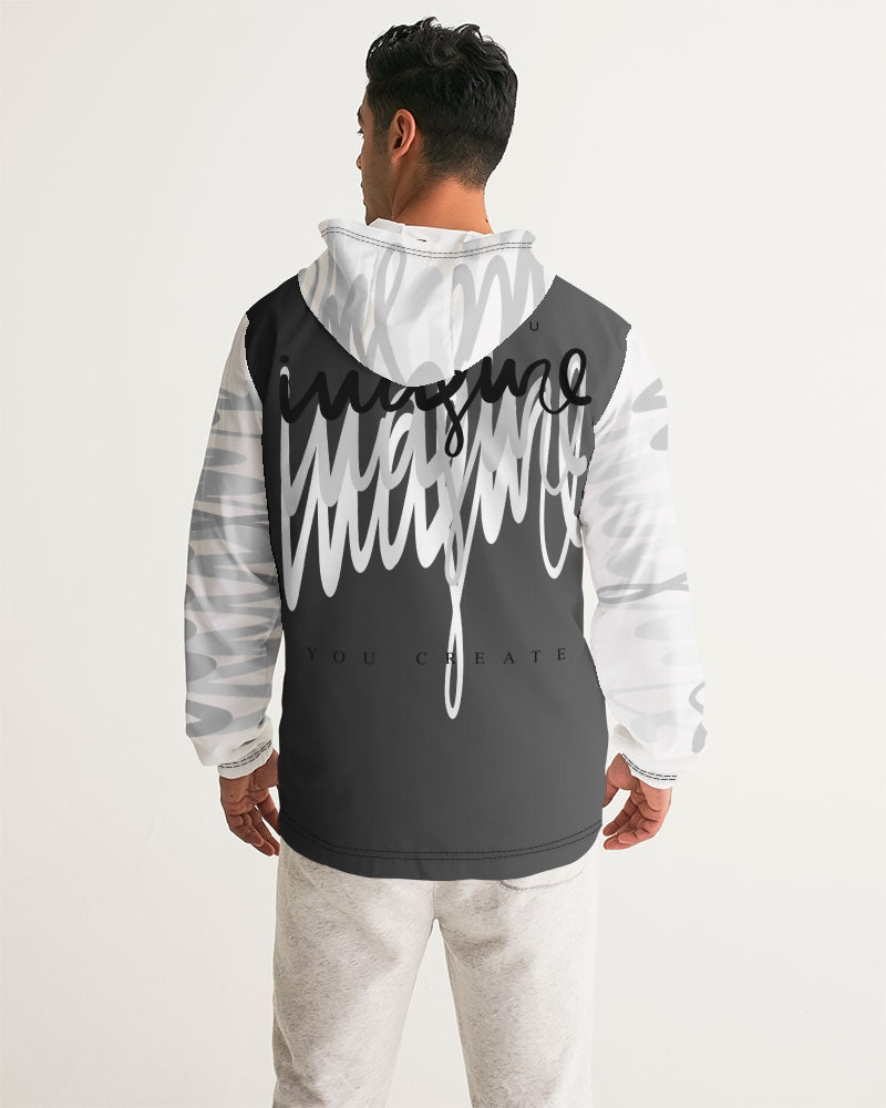 Monarch Luxury MKE - Eboni-Onyx Men's All-Over Print Windbreaker