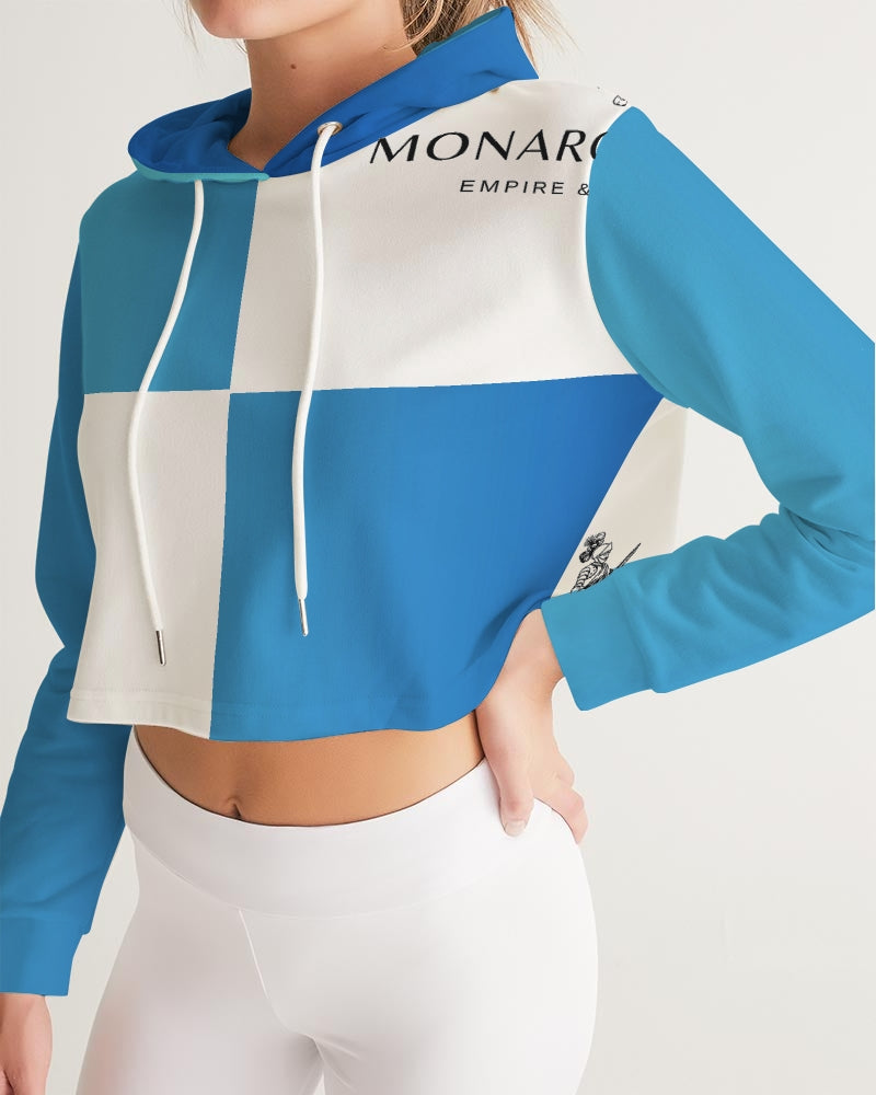 Monarch Luxury MKE - Imagine (Cortana) Women's All-Over Print Cropped Hoodie