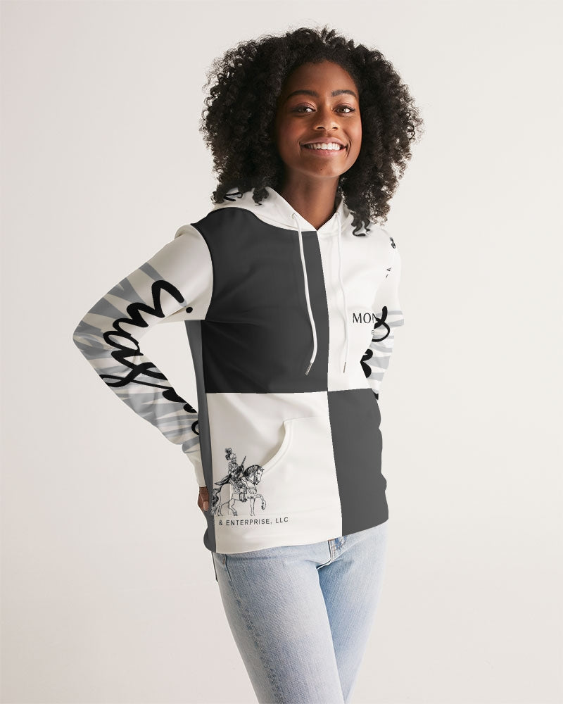 Monarch Luxury MKE - Eboni-Onyx Women's All-Over Print Hoodie