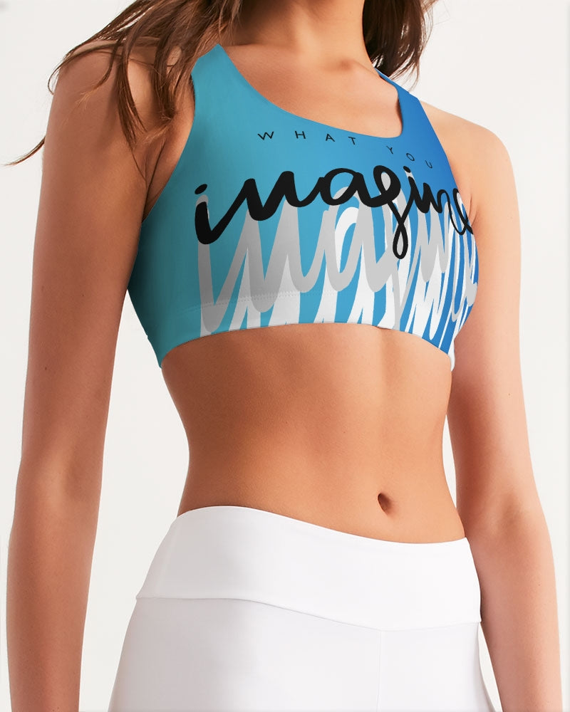 Monarch Luxury MKE - Imagine (Cortana) Women's All-Over Print Seamless Sports Bra