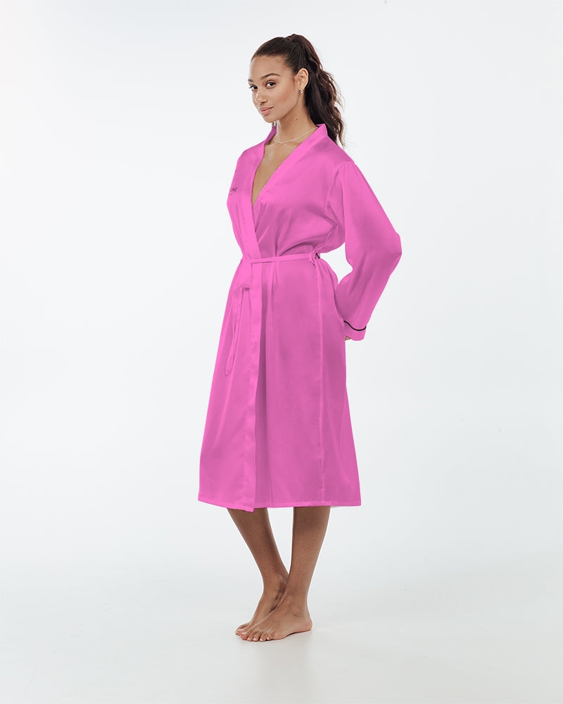 Empress Pink Women’s Satin Robe