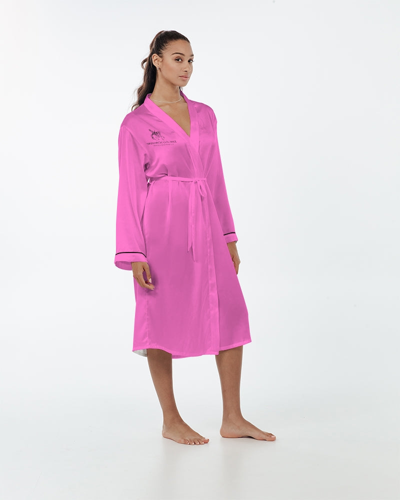 Empress Pink Women’s Satin Robe