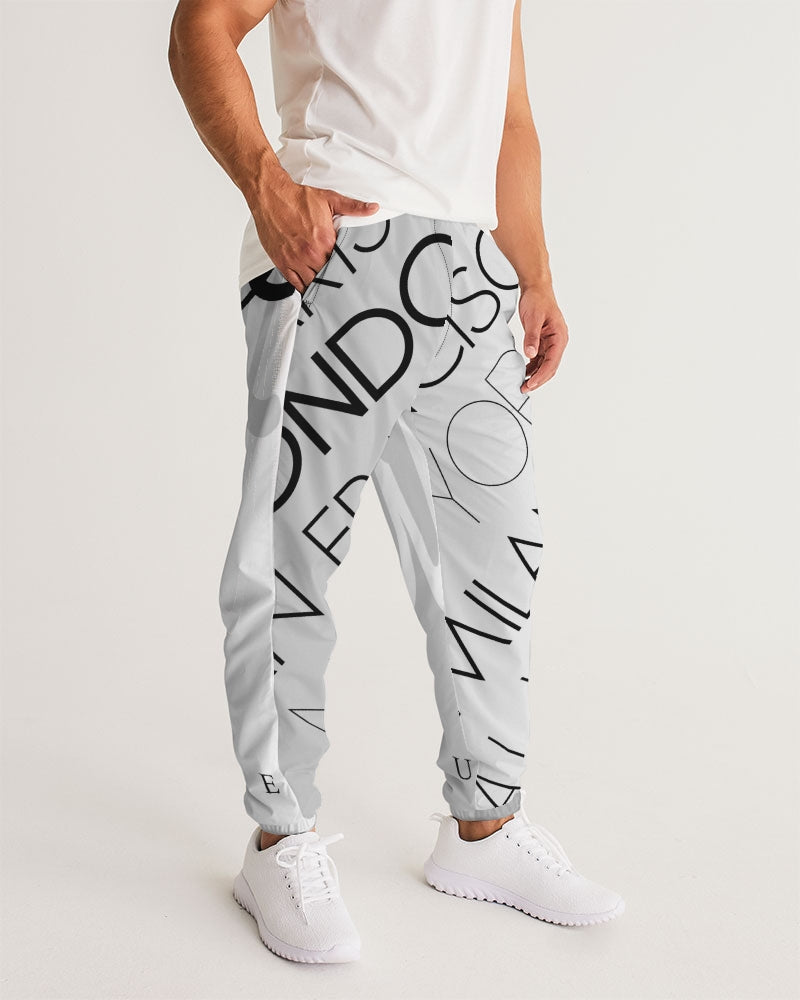 Monarch Luxury MKE - White Smoke Men's All-Over Print Track Pants