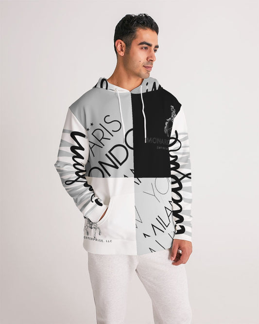 Monarch Luxury MKE - White Smoke Men's All-Over Print Hoodie