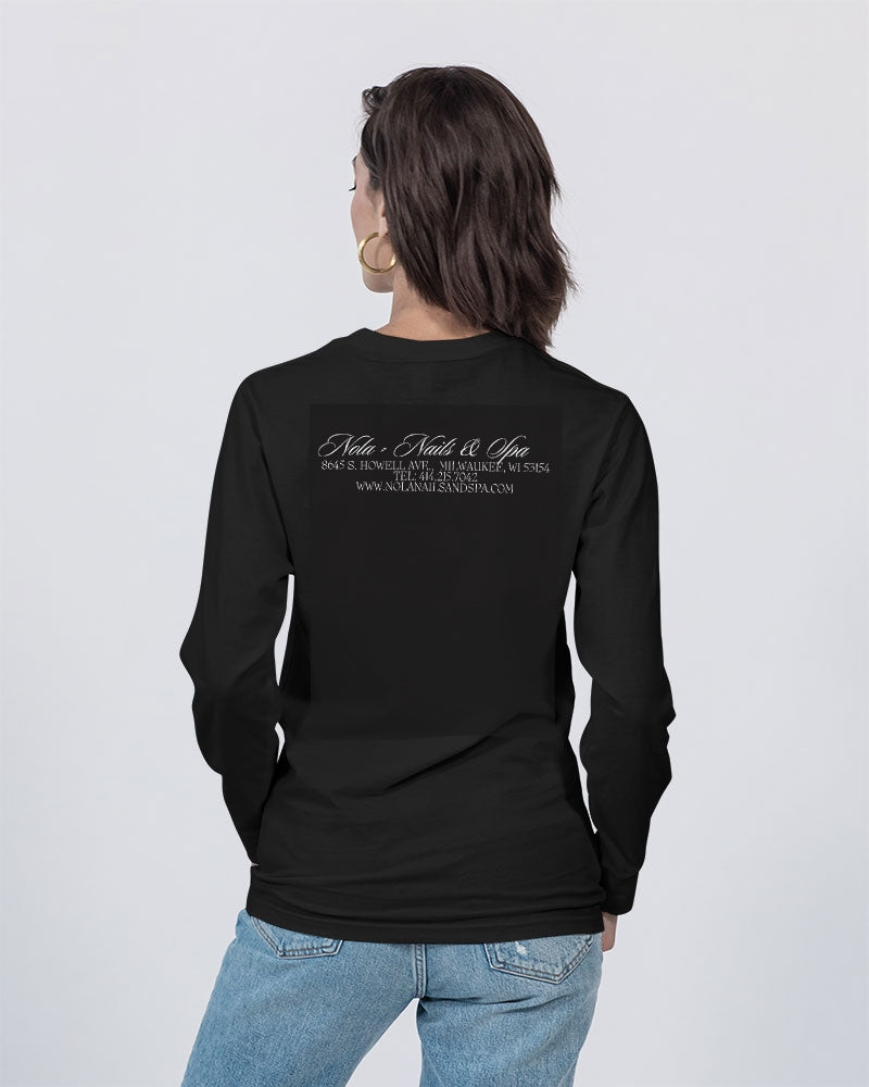 Nola Nails & Spa Unisex Long Sleeve Tee | Lane Seven