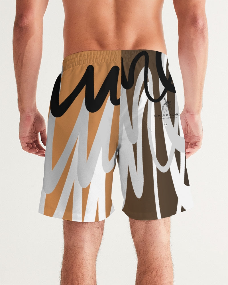 Monarch Luxury MKE - Absolute Mogul Men's All-Over Print Swim Trunk