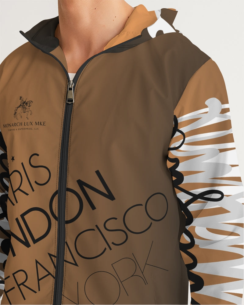 Monarch Luxury MKE - Absolute Mogul Men's All-Over Print Windbreaker