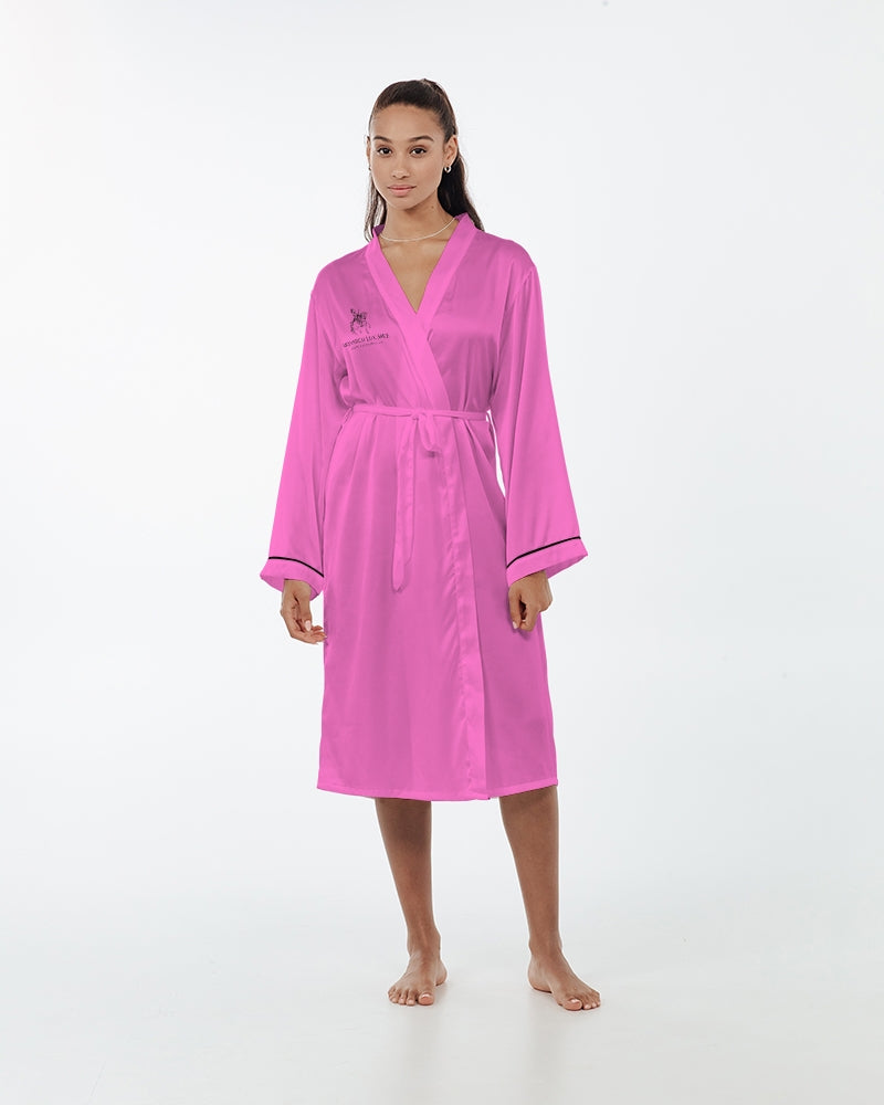 Empress Pink Women’s Satin Robe