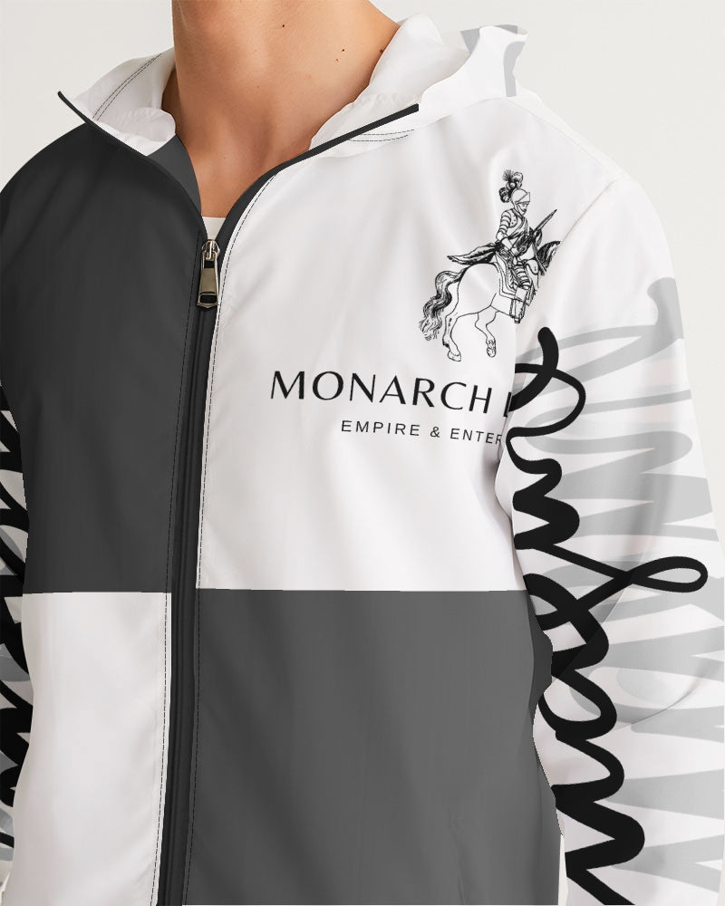 Monarch Luxury MKE - Eboni-Onyx Men's All-Over Print Windbreaker