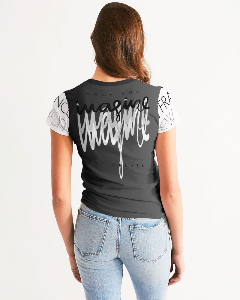 Monarch Luxury MKE - Eboni-Onyx Women's All-Over Print Tee