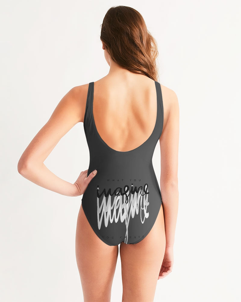 Monarch Luxury MKE - Eboni-Onyx Women's All-Over Print One-Piece Swimsuit