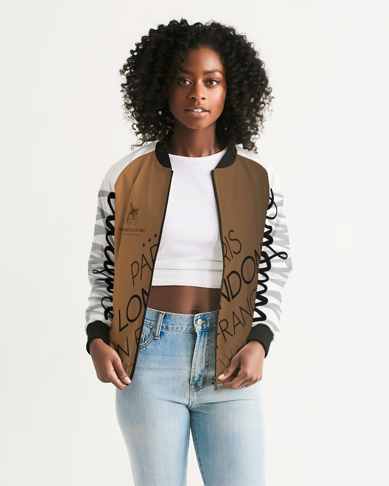 Monarch Luxury MKE - Absolute Mogul Women's All-Over Print Bomber Jacket