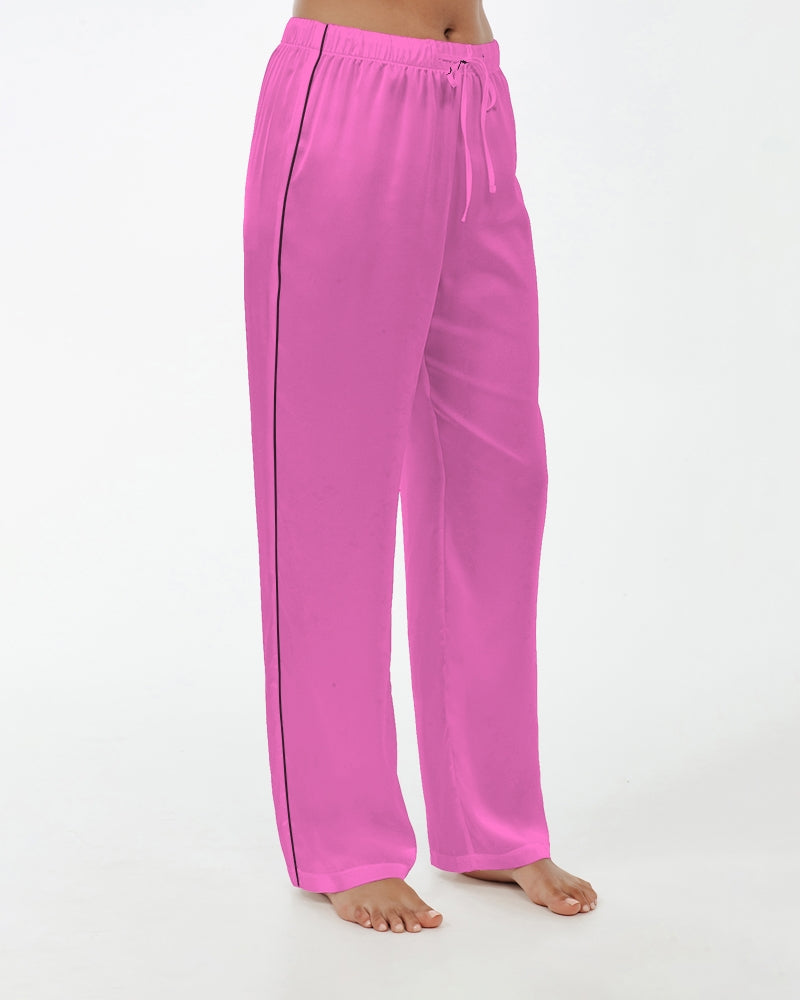 Empress Pink Women's Satin Pajama Pants