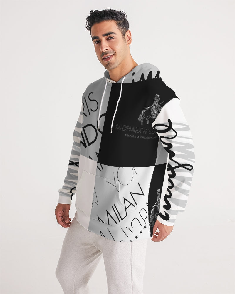 Monarch Luxury MKE - White Smoke Men's All-Over Print Hoodie