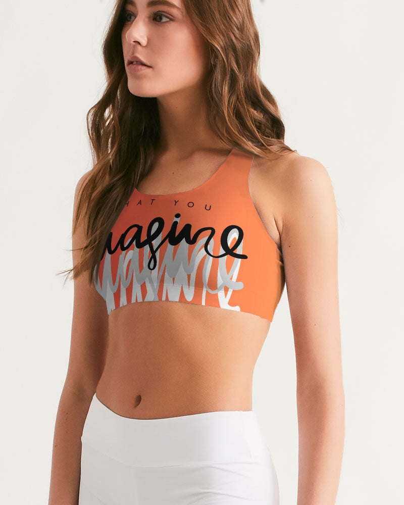 Monarch Luxury MKE - Imagine (Rubi) Women's All-Over Print Seamless Sports Bra