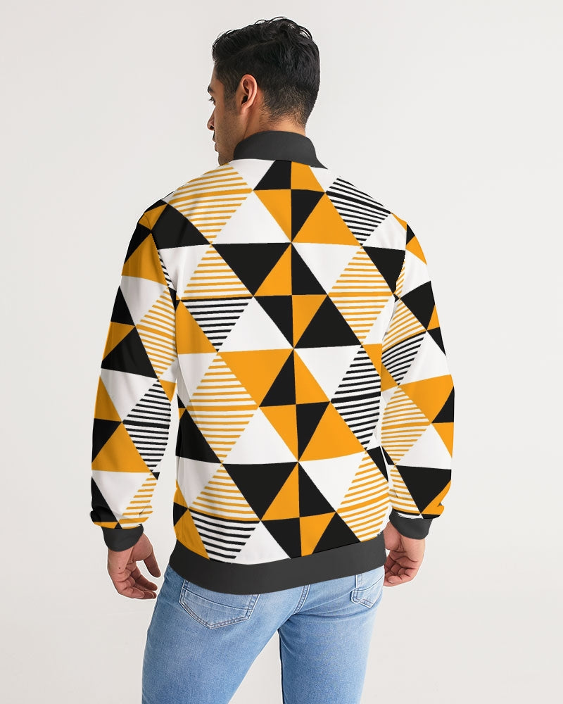 Monarch Luxury MKE - Highest Advisor Men's All-Over Print Stripe Sleeve Track Jacket