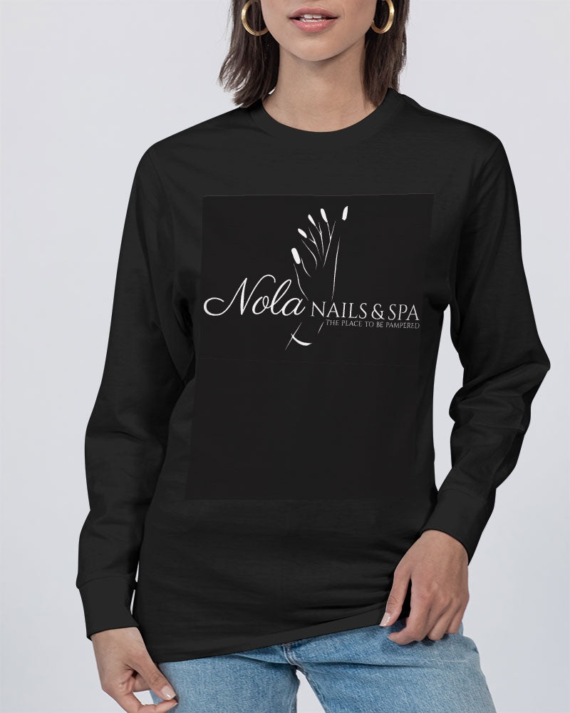 Nola Nails & Spa Unisex Long Sleeve Tee | Lane Seven