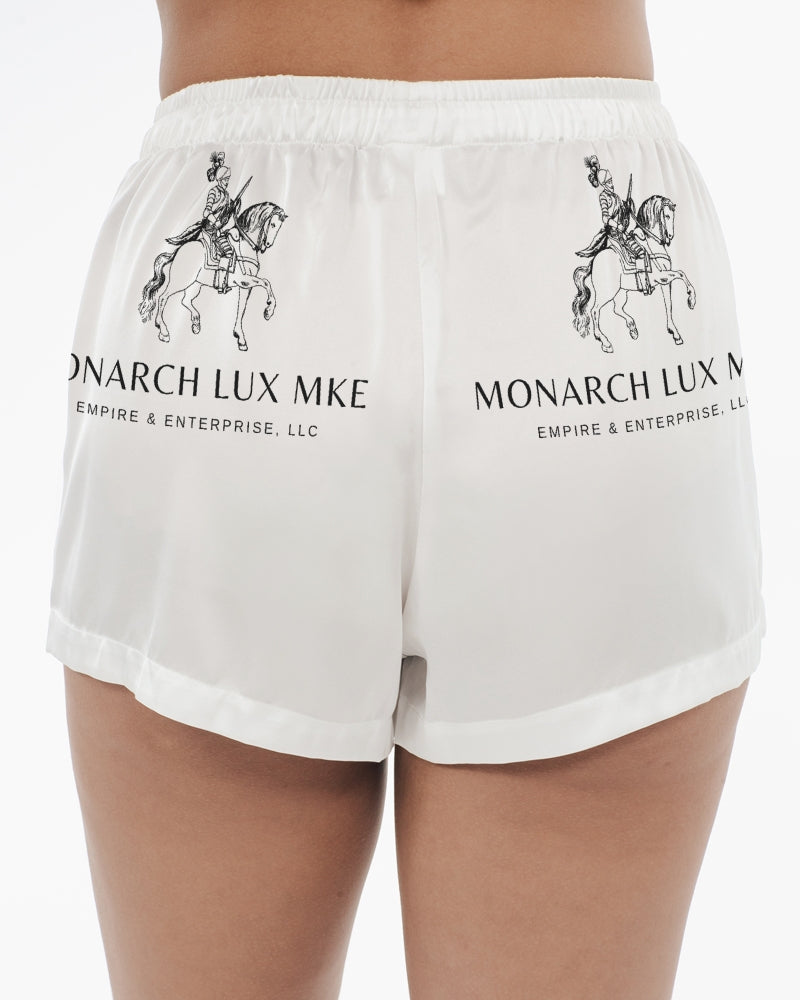 Royal Knight Warrior Women's Satin Pajama Shorts