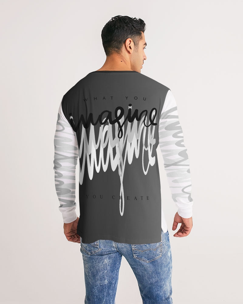 Monarch Luxury MKE - Eboni-Onyx Men's All-Over Print Long Sleeve Tee