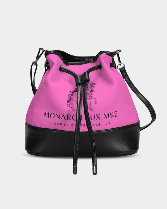 Empress Pink Mini Drawstring Bucket Bag