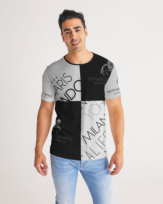 Monarch Luxury MKE - White Smoke Men's All-Over Print Tee