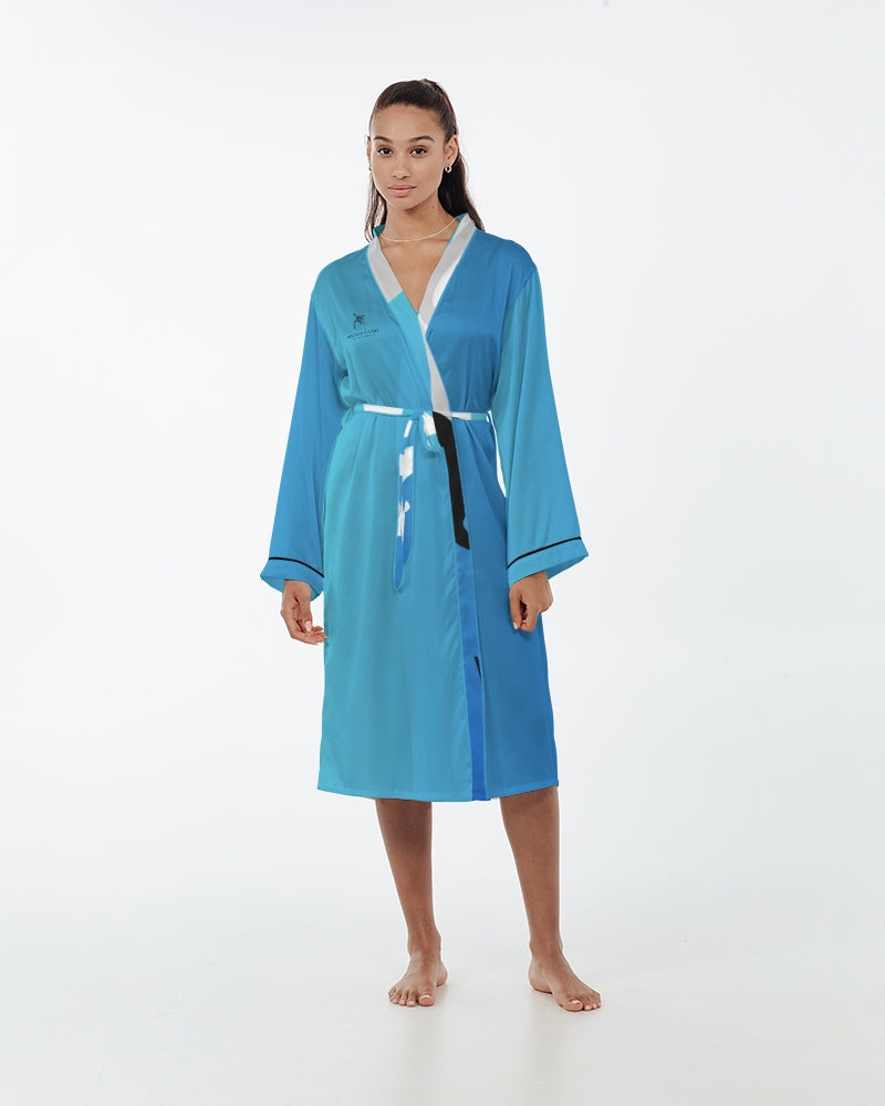 Cortana Blue Empress Women’s Satin Robe