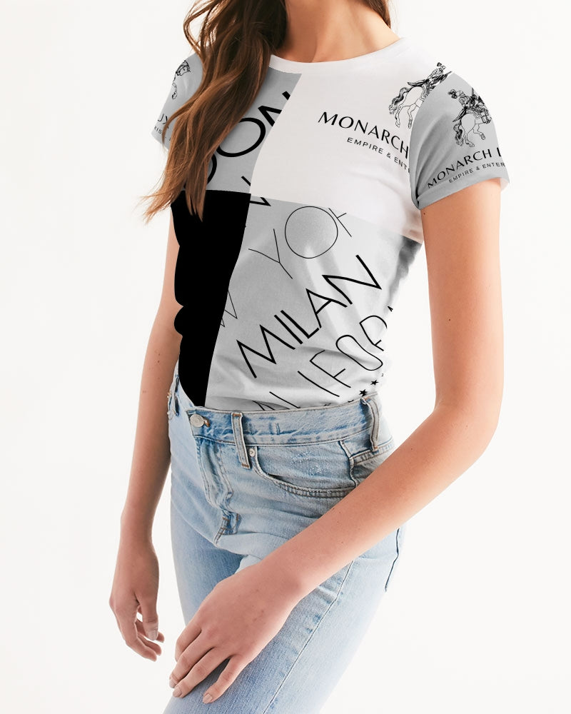 Monarch Luxury MKE - White Smoke Women's All-Over Print Tee