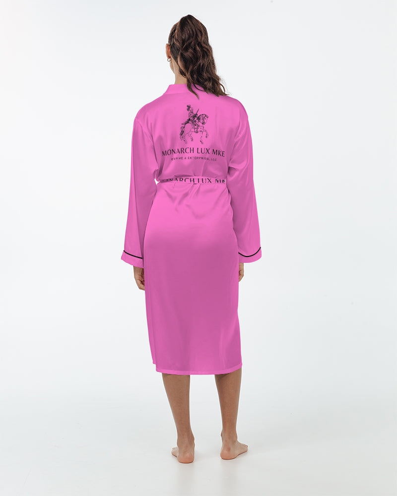 Empress Pink Women’s Satin Robe