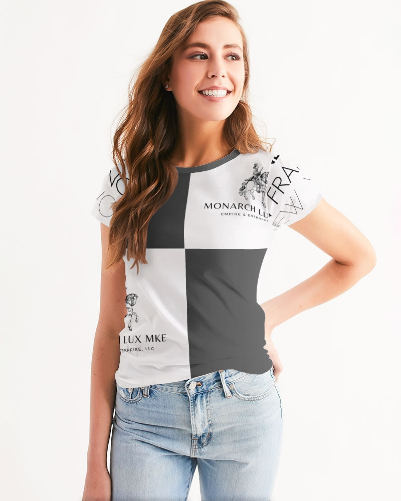 Monarch Luxury MKE - Eboni-Onyx Women's All-Over Print Tee