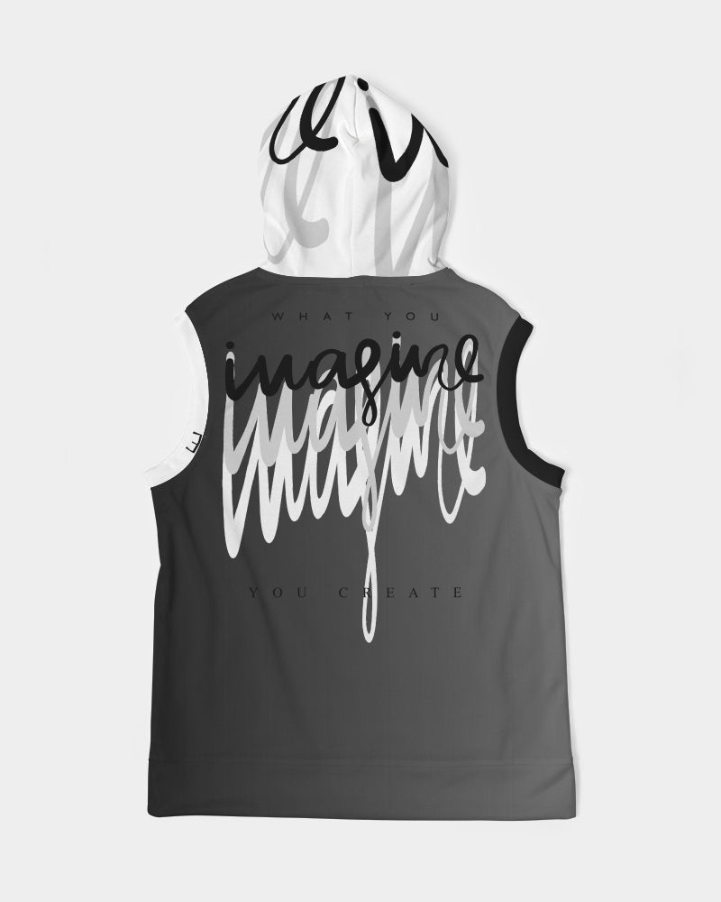 Monarch Luxury MKE - Eboni-Onyx Men's All-Over Print Heavyweight Sleeveless Hoodie