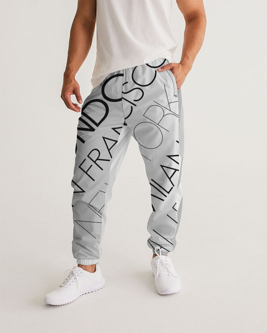 Monarch Luxury MKE - White Smoke Men's All-Over Print Track Pants