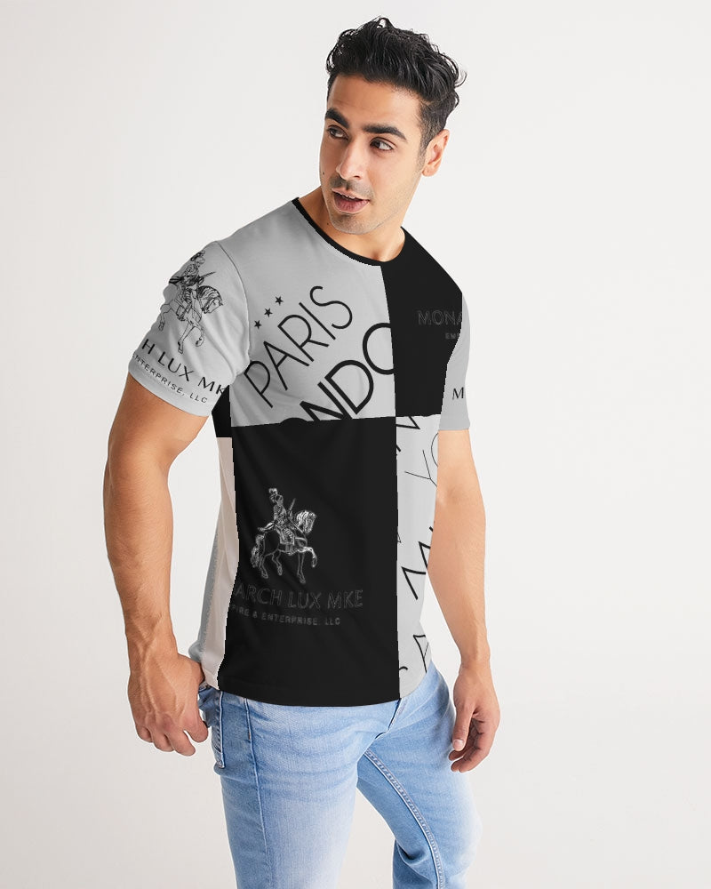 Monarch Luxury MKE - White Smoke Men's All-Over Print Tee