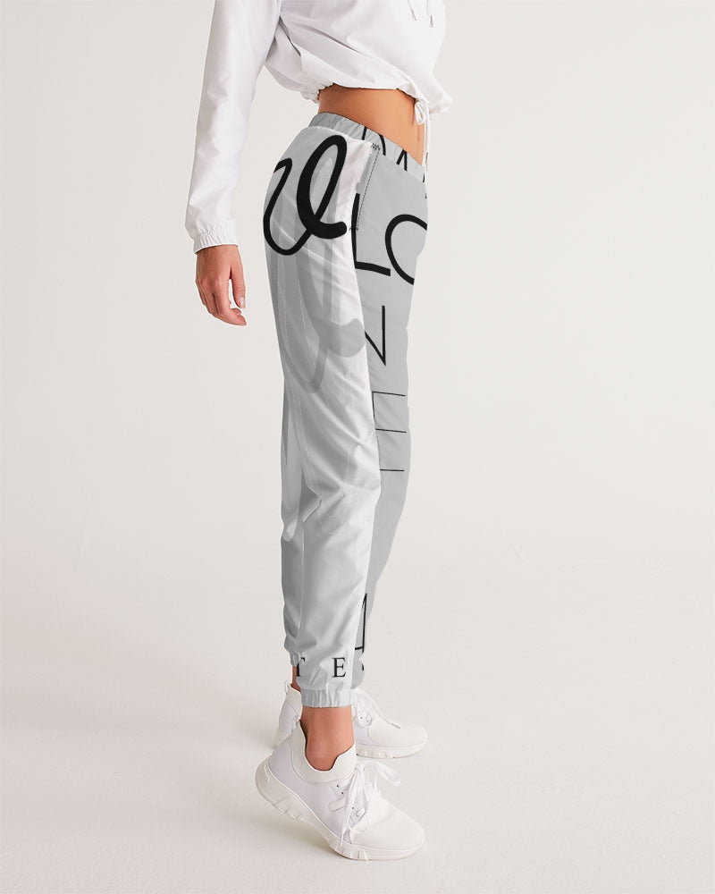 Monarch Luxury MKE - White Smoke Women's All-Over Print Track Pants